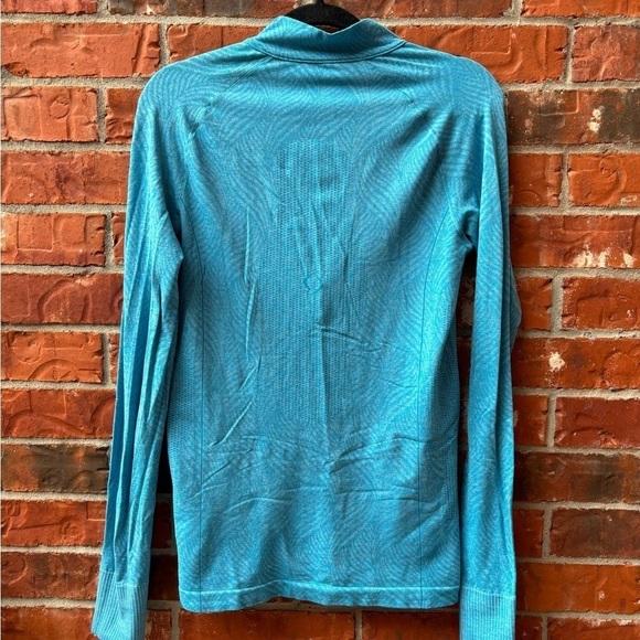 Moving Comfort Womens Large Blue Quarter Zip Long Sleeve Pullover Active Top - Picture 4 of 9
